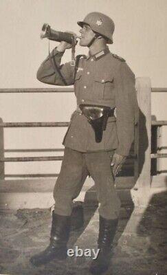 WW2 German Army Signalhorn by AK Huttl as Carried by Company Buglers 1933-1945