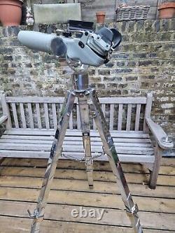 WW2 German Carl Zeiss BLC Kriegsmarine 12 x 60 Flak Binocular On A Milita Tripod