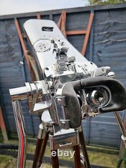 WW2 German Carl Zeiss BLC Kriegsmarine 12 x 60 Flak Binocular On A Wooden Tripod