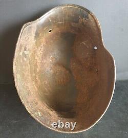 WW2 German'D-Day' era Marineartillerie Camo Helmet Shell from Longues-Sur-Mer