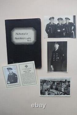 WW2 German Death Card Kriegsmarine Hans Luchs Bismarck Photos Postcard Grouping