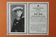 WW2 German Death Card Sterbebild Kriegsmarine served Battleship'Gneisenau' 1942