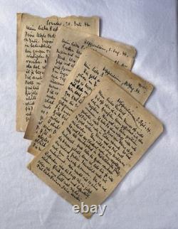 WW2 German Feldpost Letters Kriegsmarine, Libau Latvia 1944, Eastern Front