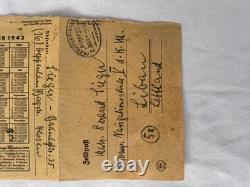 WW2 German Feldpost Letters Kriegsmarine, Libau Latvia 1944, Eastern Front