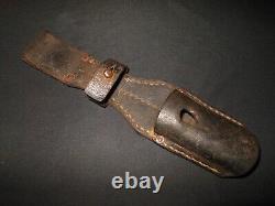 WW2 German Heer Luftwaffe Kriegsmarine K98 LEATHER BAYONET FROG NICE