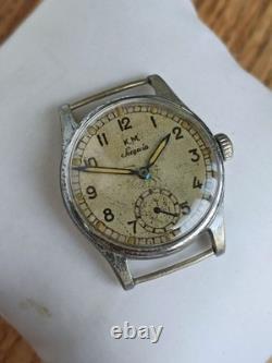 WW2 German K. M. Kriegsmarine Siegerin Military Navy Wristwatch Running