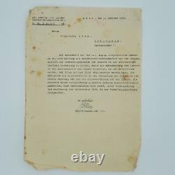 WW2 German Kriegsmarine 1936 Kiel II Admiral Ostsee Reserve Officer Letter Naval