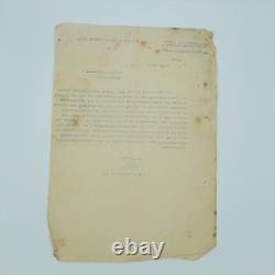 WW2 German Kriegsmarine 1936 Kiel II Admiral Ostsee Reserve Officer Letter Naval