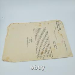 WW2 German Kriegsmarine 1936 Kiel II Admiral Ostsee Reserve Officer Letter Naval