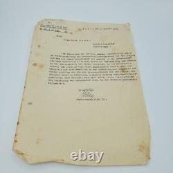 WW2 German Kriegsmarine 1936 Kiel II Admiral Ostsee Reserve Officer Letter Naval