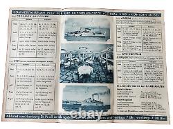 WW2 German Kriegsmarine 1937 HAPAG Cobra Schiff navy boat cruise ship brochure