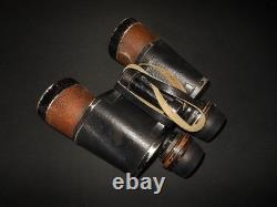 WW2 German Kriegsmarine 7x50 CARL ZEISS FLAK ARTILLERY BINOCULARS GAS MASK