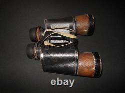 WW2 German Kriegsmarine 7x50 CARL ZEISS FLAK ARTILLERY BINOCULARS GAS MASK