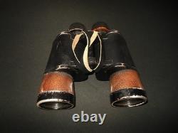 WW2 German Kriegsmarine 7x50 CARL ZEISS FLAK ARTILLERY BINOCULARS GAS MASK