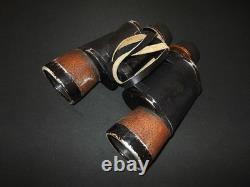 WW2 German Kriegsmarine 7x50 CARL ZEISS FLAK ARTILLERY BINOCULARS GAS MASK
