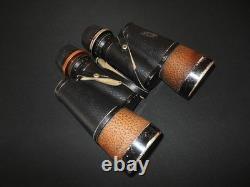 WW2 German Kriegsmarine 7x50 CARL ZEISS FLAK ARTILLERY BINOCULARS GAS MASK