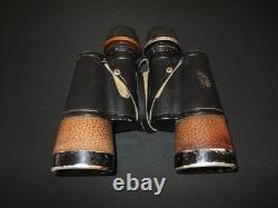 WW2 German Kriegsmarine 7x50 CARL ZEISS FLAK ARTILLERY BINOCULARS GAS MASK
