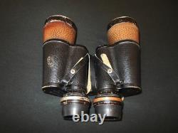 WW2 German Kriegsmarine 7x50 CARL ZEISS FLAK ARTILLERY BINOCULARS GAS MASK