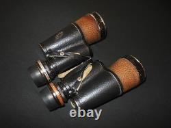 WW2 German Kriegsmarine 7x50 CARL ZEISS FLAK ARTILLERY BINOCULARS GAS MASK