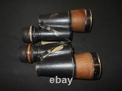 WW2 German Kriegsmarine 7x50 CARL ZEISS FLAK ARTILLERY BINOCULARS GAS MASK