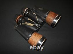 WW2 German Kriegsmarine 7x50 CARL ZEISS FLAK ARTILLERY BINOCULARS GAS MASK