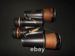 WW2 German Kriegsmarine 7x50 CARL ZEISS FLAK ARTILLERY BINOCULARS GAS MASK