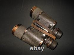 WW2 German Kriegsmarine 7x50 CARL ZEISS GAS MASK BINOCULARS #2 VERY NICE