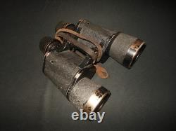 WW2 German Kriegsmarine 7x50 CARL ZEISS GAS MASK BINOCULARS #2 VERY NICE