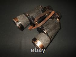 WW2 German Kriegsmarine 7x50 CARL ZEISS GAS MASK BINOCULARS #2 VERY NICE