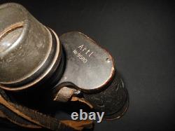 WW2 German Kriegsmarine 7x50 CARL ZEISS GAS MASK BINOCULARS #2 VERY NICE