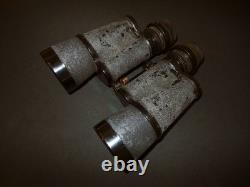 WW2 German Kriegsmarine 7x50 CARL ZEISS GAS MASK BINOCULARS VERY NICE