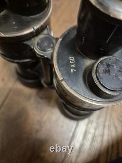 WW2 German Kriegsmarine 7x50 binoculars, beh for E. Leitz Wetzlar, U-Boat