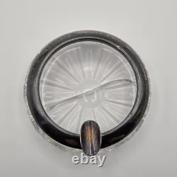 WW2 German Kriegsmarine 835 Silver & Cut Crystal Ashtray Admiral Norwegen 9