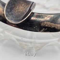 WW2 German Kriegsmarine 835 Silver & Cut Crystal Ashtray Admiral Norwegen 9