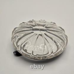 WW2 German Kriegsmarine 835 Silver & Cut Crystal Ashtray Admiral Norwegen 9