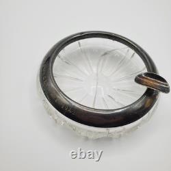 WW2 German Kriegsmarine 835 Silver & Cut Crystal Ashtray Admiral Norwegen 9