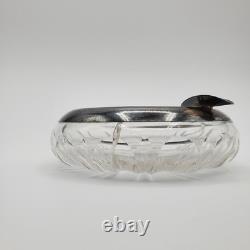 WW2 German Kriegsmarine 835 Silver & Cut Crystal Ashtray Admiral Norwegen 9
