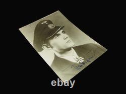 WW2 German Kriegsmarine Autograph KKPT REINHARD HARDEGEN SIGNED PHOTO CARD