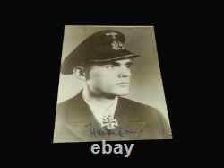 WW2 German Kriegsmarine Autograph KKPT REINHARD HARDEGEN SIGNED PHOTO CARD
