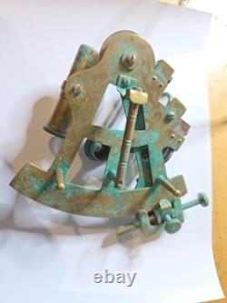 WW2 German Kriegsmarine Brass Sextant Hellmuth Strobe, Köln 1942 Naval Navigate