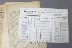 WW2 German Kriegsmarine Document Group. GD984