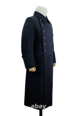 WW2 German Kriegsmarine EM Navyblue wool Greatcoat 3XL