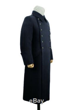 WW2 German Kriegsmarine EM Navyblue wool Greatcoat XL