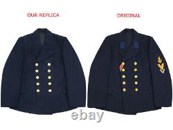 WW2 German Kriegsmarine EM navy blue wool PEA tunic jacket 3XL