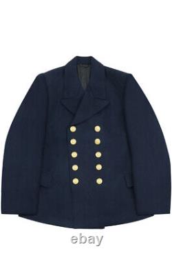WW2 German Kriegsmarine EM navy blue wool PEA tunic jacket XL