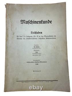 WW2 German Kriegsmarine Engines Technical Manual Blohm Und Voss Reference Book 1