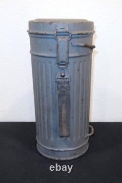 WW2 German Kriegsmarine Gasmaske Blechbüchse M38 GAS MASK CANISTER SUPERB
