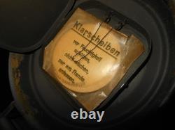 WW2 German Kriegsmarine Gasmaske Blechbüchse M38 GAS MASK CANISTER SUPERB
