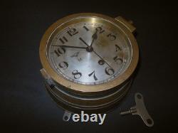 WW2 German Kriegsmarine Kieninger & Obergfell U-BOAT & SHIP CLOCK VERY NICE