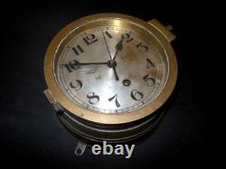 WW2 German Kriegsmarine Kieninger & Obergfell U-BOAT & SHIP CLOCK VERY NICE